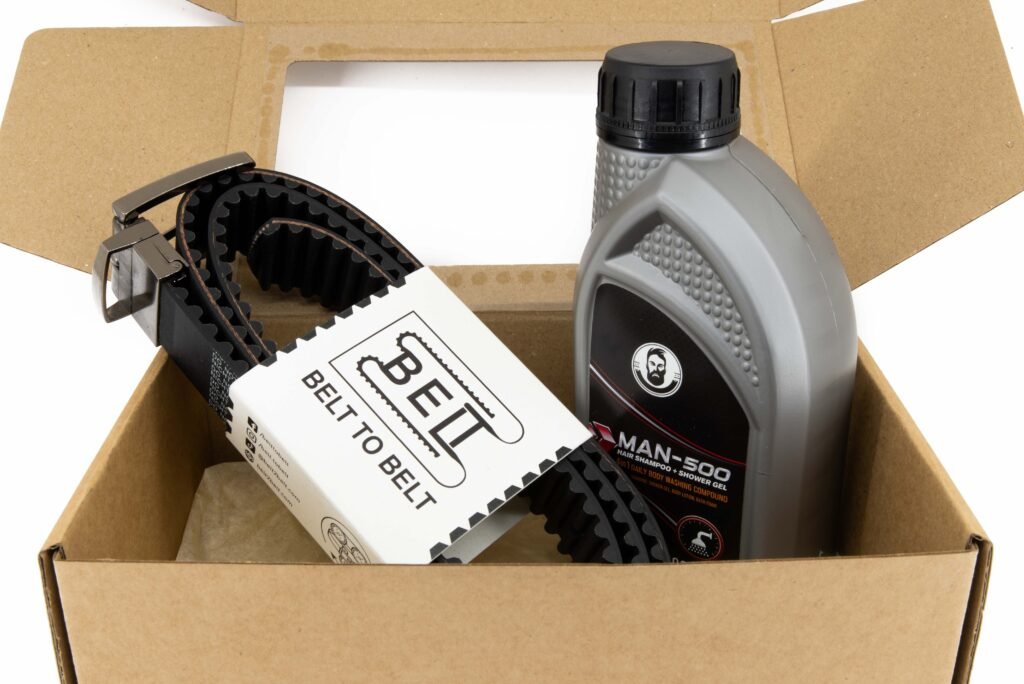 Reversible Belt and Shower Gel Gift Set