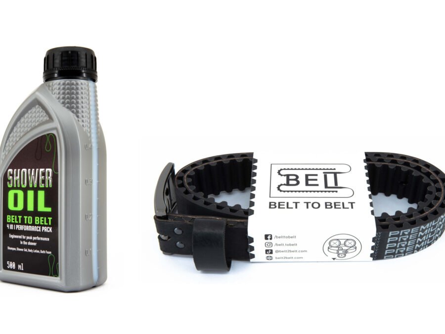 Shower oil and belt