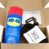 Apsukamo diržo ir WD-40 puodelio dovanų rinkinys
