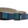 dayco timing belt with reversible or automatic buckle