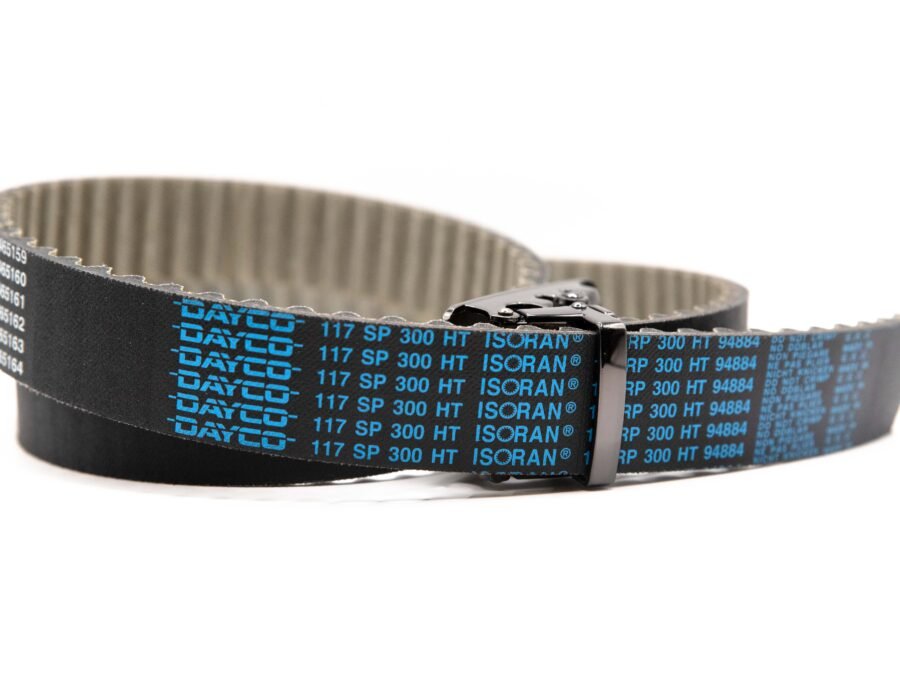 dayco paskirstymo diržas su apsukama arba automatine sagtimi