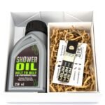 Rivet Keychain and Shower Gel Gift Set