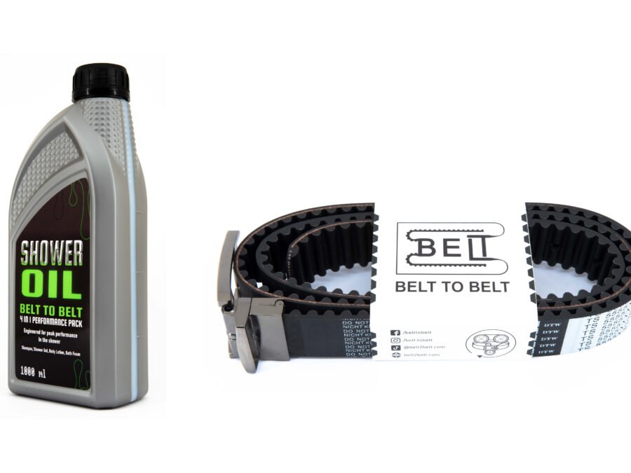 Shower oil and belt
