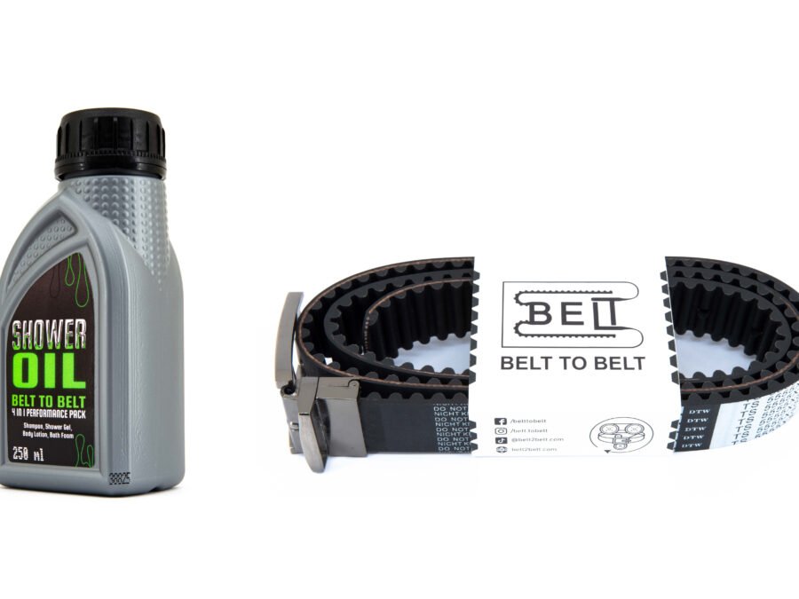 Shower oil and belt