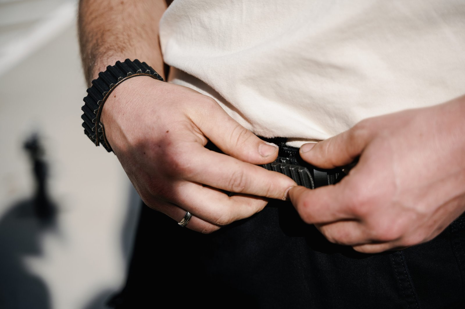 belt2belt Hand fastening belt buckle